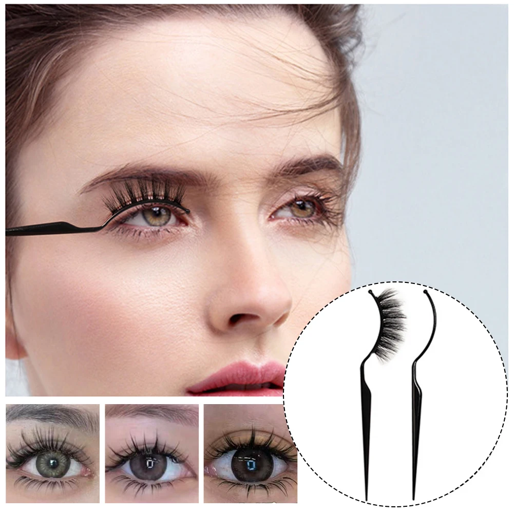 2-10Pcs False Eyelashes Display Stick Eyelash Try On Effect Exhibit Tool for Display Grafting Eyelashes Effect Fake Lashes Tools