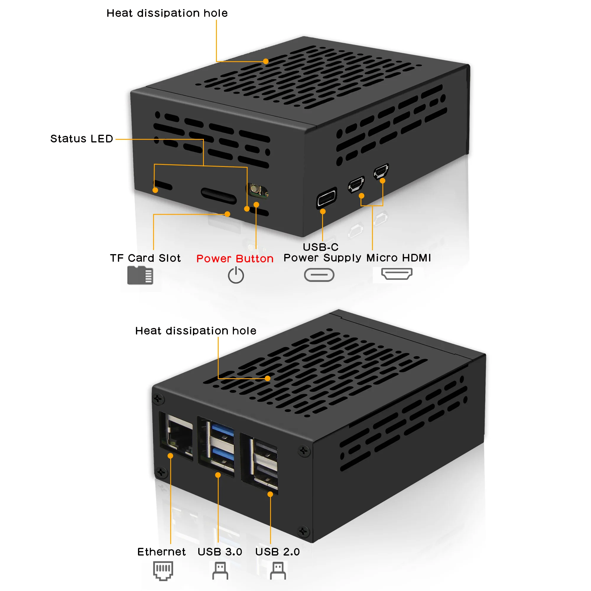 Geekworm P580-V3 メタルケース Raspberry Pi 5 & X1002 / X1005