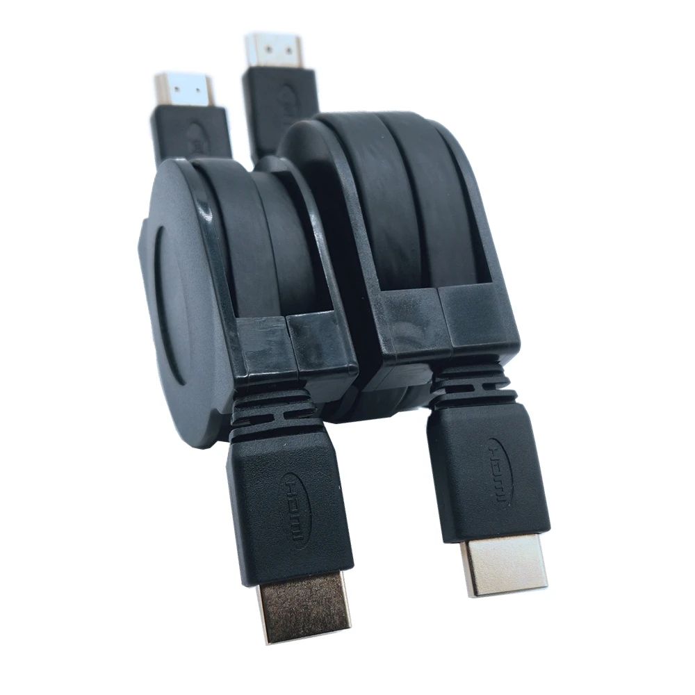 개폐식 및 신축성 4K HDMI 호환 케이블 1.5m 1.8m 프로젝터 모니터용 3D 케이블 어댑터 TV LCD 노트북 PS3