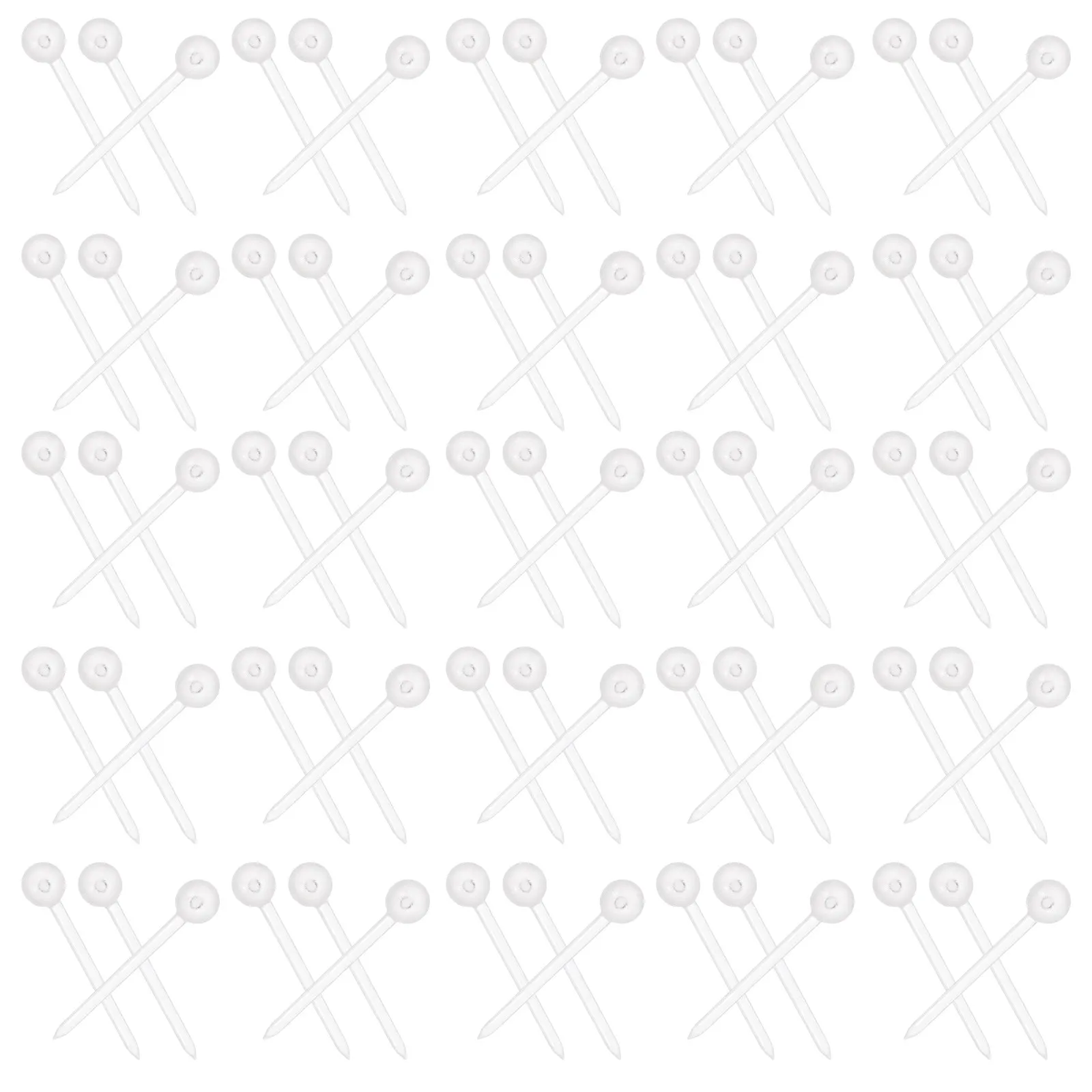 1000개입 원형 헤드 폼볼 공예 핀 투명 미니 스팽글 핀 크리스마스 장식 핀 수..