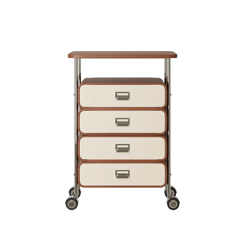 Modern art wind bucket cabinet, home living room, bedroom, wall mounted storage cabinet, roller movable cabinet