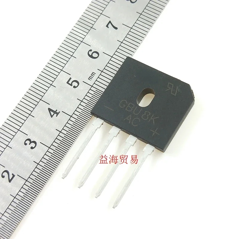GBU8K 브릿지 정류기, 일반적으로 사용되는 LCD TV, GBU8D 대체 가능, 8A 800V 브릿지 스택, 50 개/몫