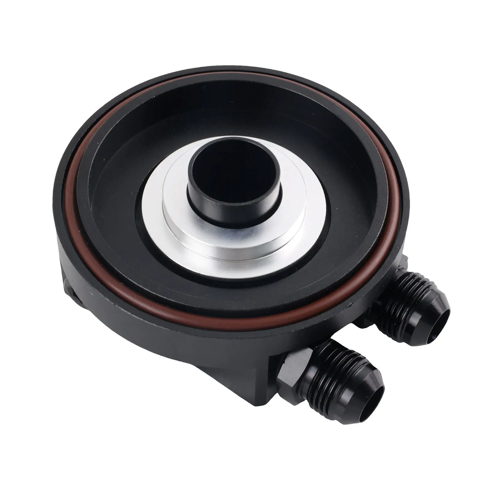 Engine Oil Filter Cap With Oil Cooler Fittings for BMW M50 S50 S52 S54 E36 E46 Aluminum adapter oil cooling cover 11421711075