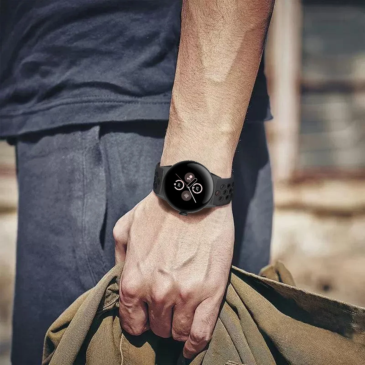Breathable Silicone Sports Band for Google Pixel Watch - 41mm & 45mm Accessory Bracelet