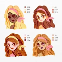 Доставка из ЕС Arrtx, 30 цветов, акриловые ручки цвета кожи, маркеры для рисования тона кожи, ручки для рисования, наконечник кисти для рисования — изображение 2