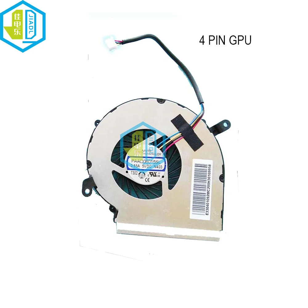 Laptop CPU GPU Cooling Fan Cooler for MSI GE62 GL62 GE72 GL72 GP62 GP72 PE60 PE70 GE62VR GE72VR GP62MVR 3 4 Pin PAAD06015SL