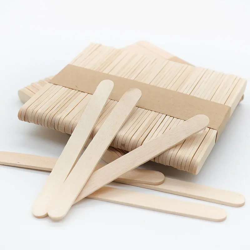 Ice Cream Sticks Stirring Sticks Diy Handmade Wooden Sticks Long Sticks Birch Ice Popsicle Sticks Wooden Sticks