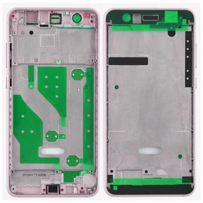Chassis Per Huawei P10 Lite, Cover Per Schermo Lcd Con Cornice Centrale, Colore Rosa # Huawei P10 Lite (Was-L03T, Was-Lx1, Was-Lx1A, Was-Lx2, Was-Lx2J