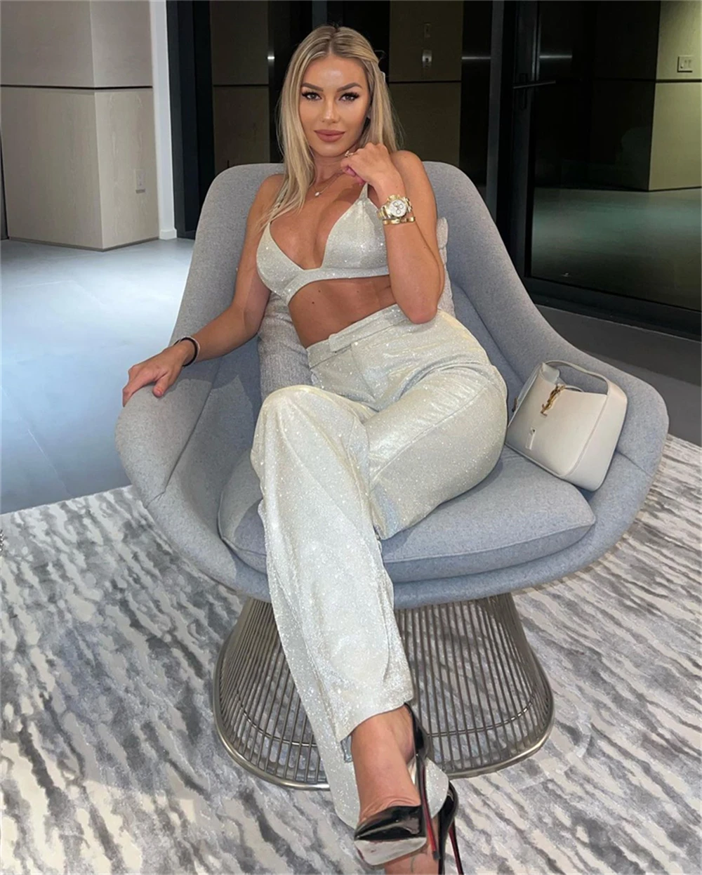 Pink Blazer Set Women High Street Casual Oversized Blazer Mujer Women Suits Office Sets Party Mathcing Sets 2025 Spring