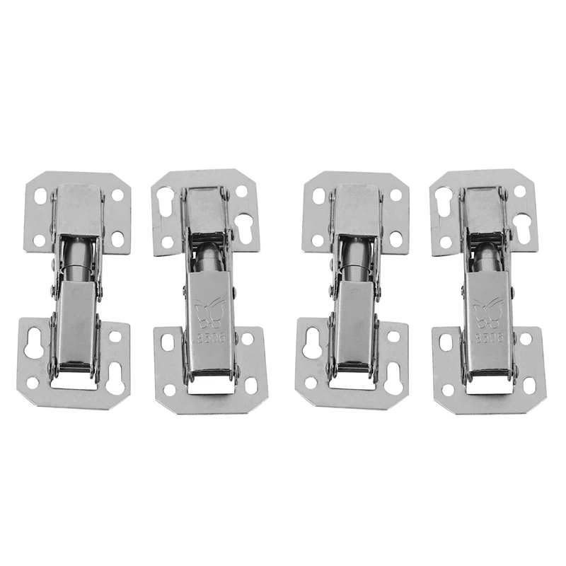 

4Pcs Soft Close Kitchen Cupboard Cabinet Wardrobe 90Degree Door Hinges & Screws