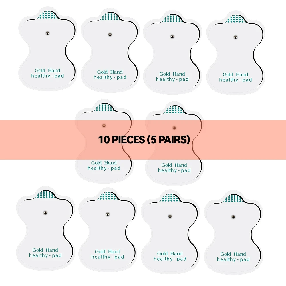 Ems Muscle Stimulator Replacement Electrodes - Conductive Gel Massage Pads for Physiotherapy and Body Therapy