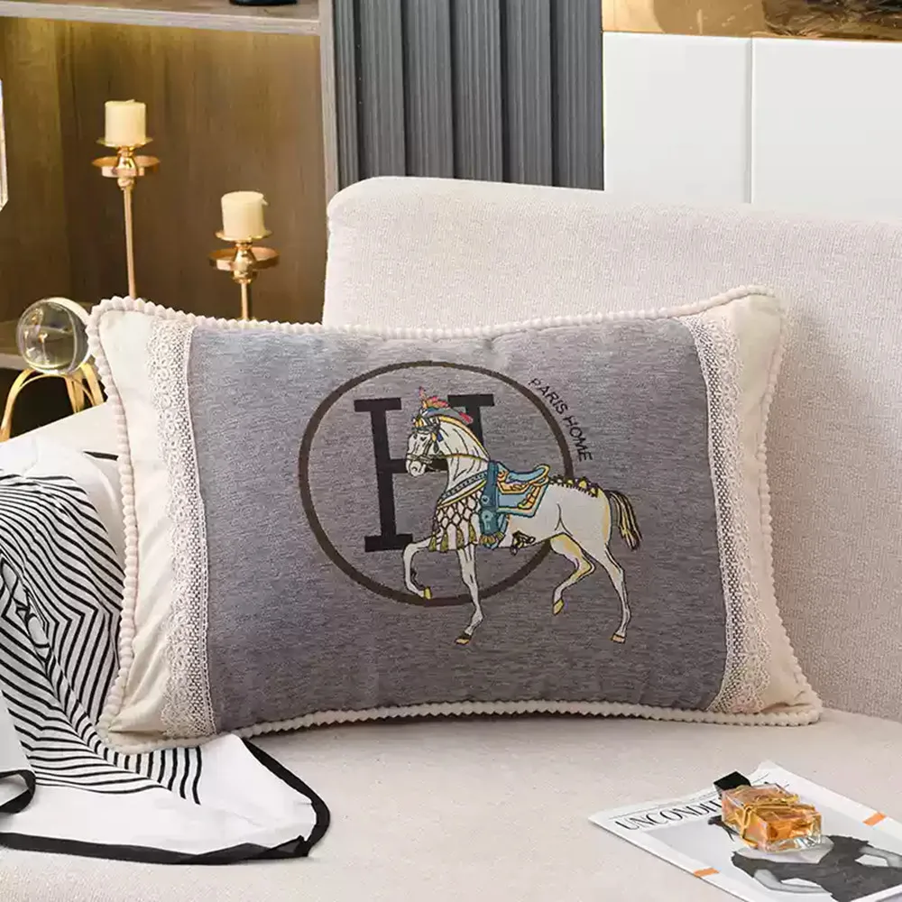Weiche Chenille Jacquard Nickerchen Zurück Kissen Nacht Schlafen Kissen Kern Wohnzimmer Sofa Kissen Luxus Nacken Unterstützung Wurf Kissen – Detail 2