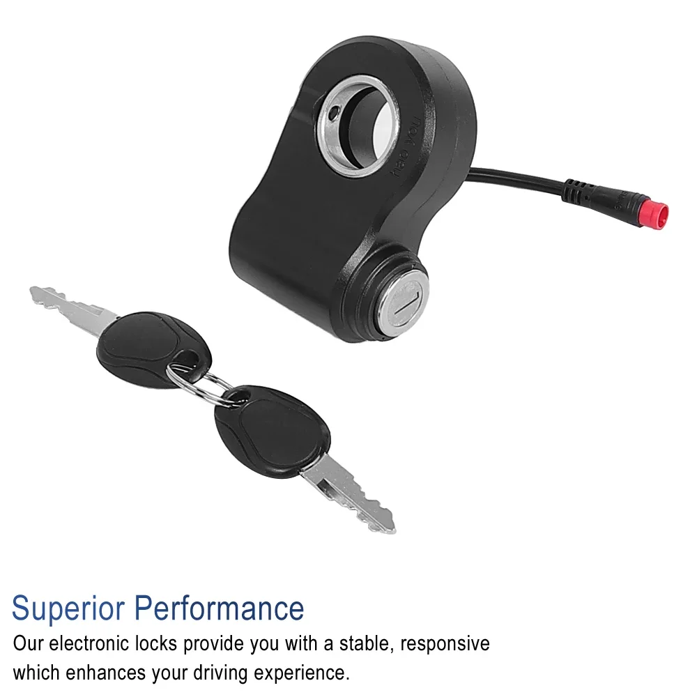 Für Kukirin G2 Pro / G2 Max Elektroroller-Zündschloss – Power-Tastensperre mit Schlüsseln, Starterschalter-Teile – Detail 6