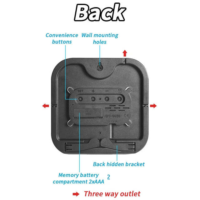 모던한 LED 디지털 벽시계로 공간을 더욱 세련되게 장식해보세요.