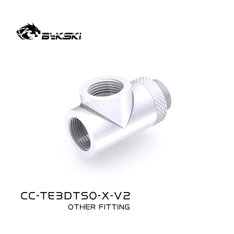 Bykski g1 Thread Thread x3 tipo Rotativo 3-way t Adaptadores de Cobre Acessórios de Refrigeração de Água Acessórios Multi-canal Cc-te3dtso-x-v2 - Imagem 4