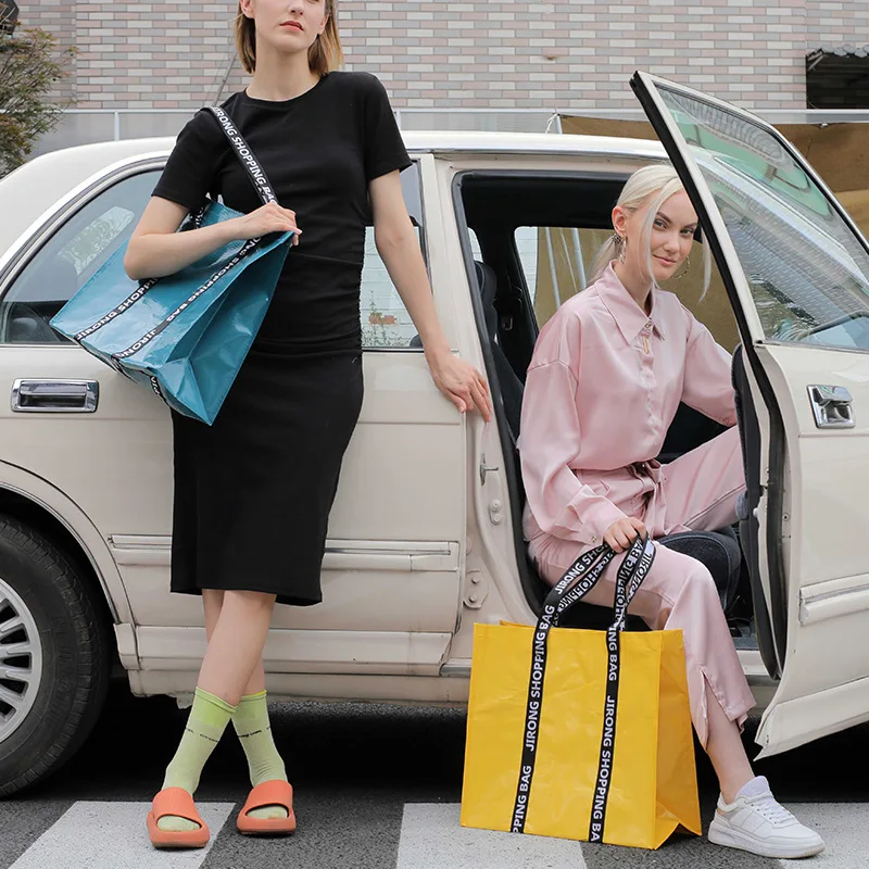 Luxury Eco-Friendly Waterproof Tote Bag - High-End Fashion Travel and Outdoor Shopping Companion with Spacious Capacity