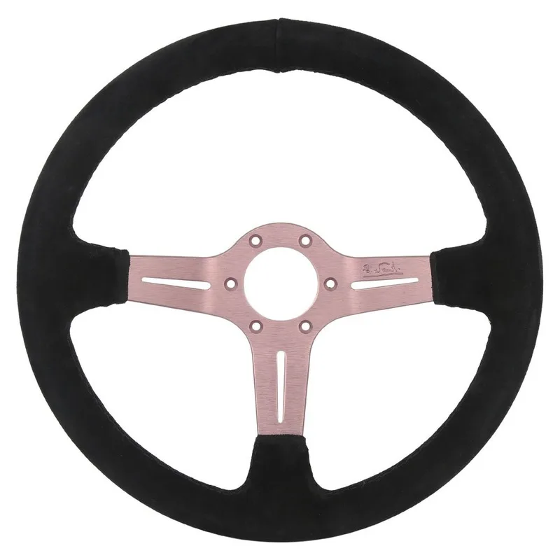 

Automobile Refitting 350mm14 Inch Racing Leather Black Matte Leather New Universal Steering Wheel