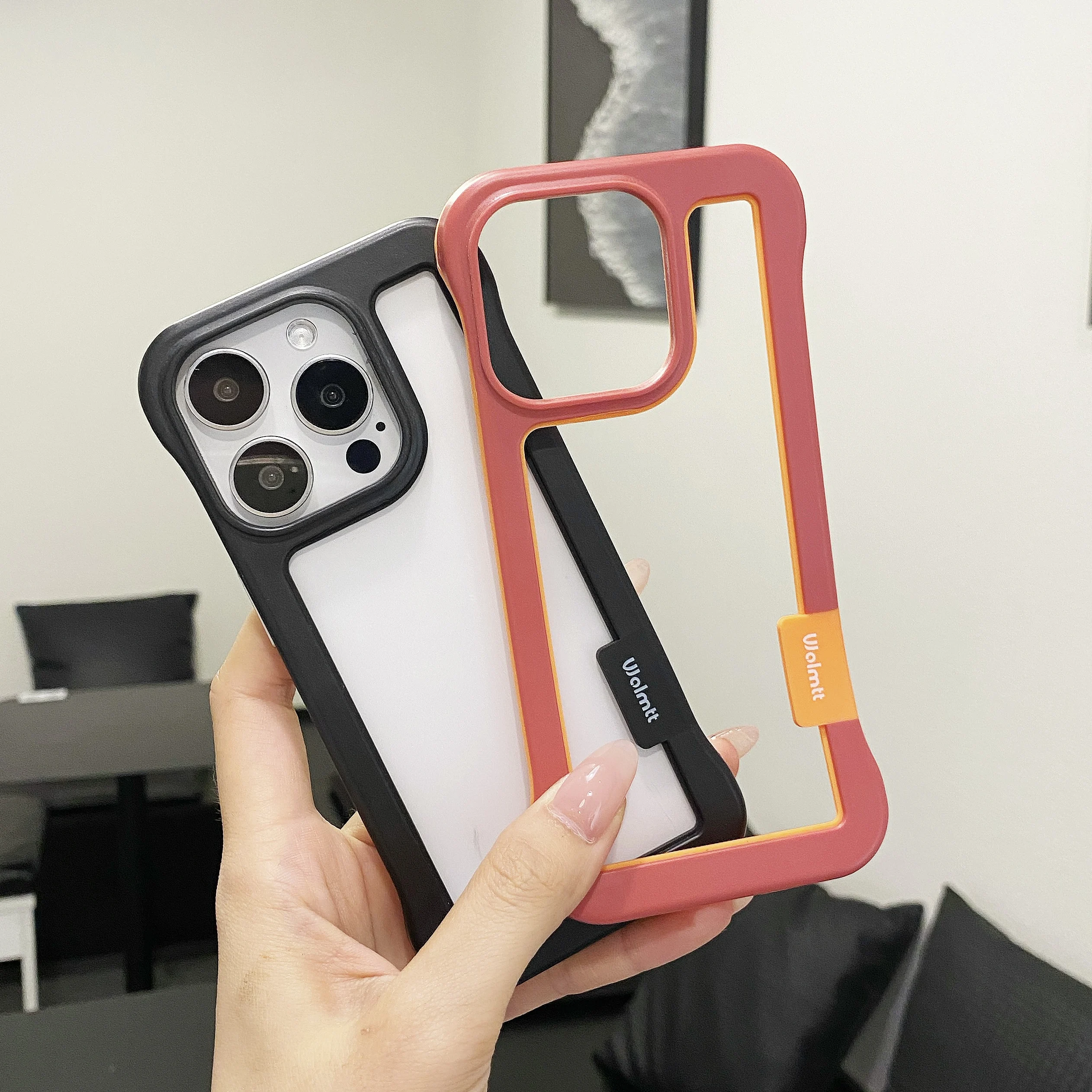 Vibrant Borderless Frame Soft Silicone Shockproof Phone Case