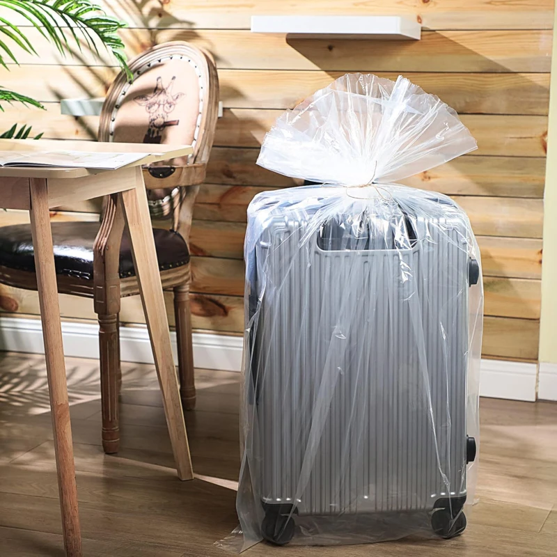 5/10 stücke PE Staubdicht Klar Lagerung Taschen Große Kapazität Umzug Taschen Für Kleidung Verpackung Gepäck Fahrrad Decke Plüsch Spielzeug-3 größe – Detail 12