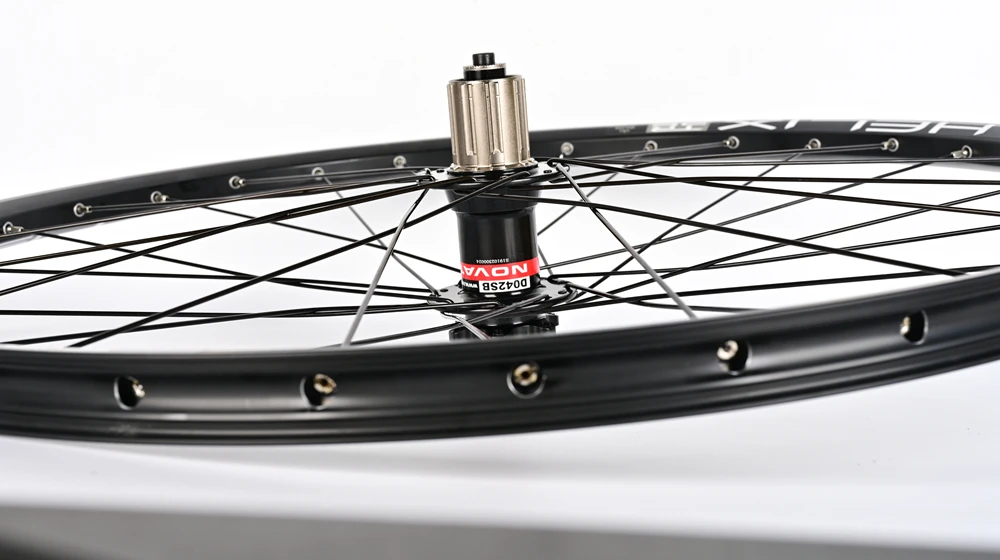 Novatec Fahrradradsatz 26/27,5/29 Zoll mit D042SB Naben QR SunRingle Felge 32 Löcher MTB BIKE Rad Scheibenbremse Innenrohr – Detail 24