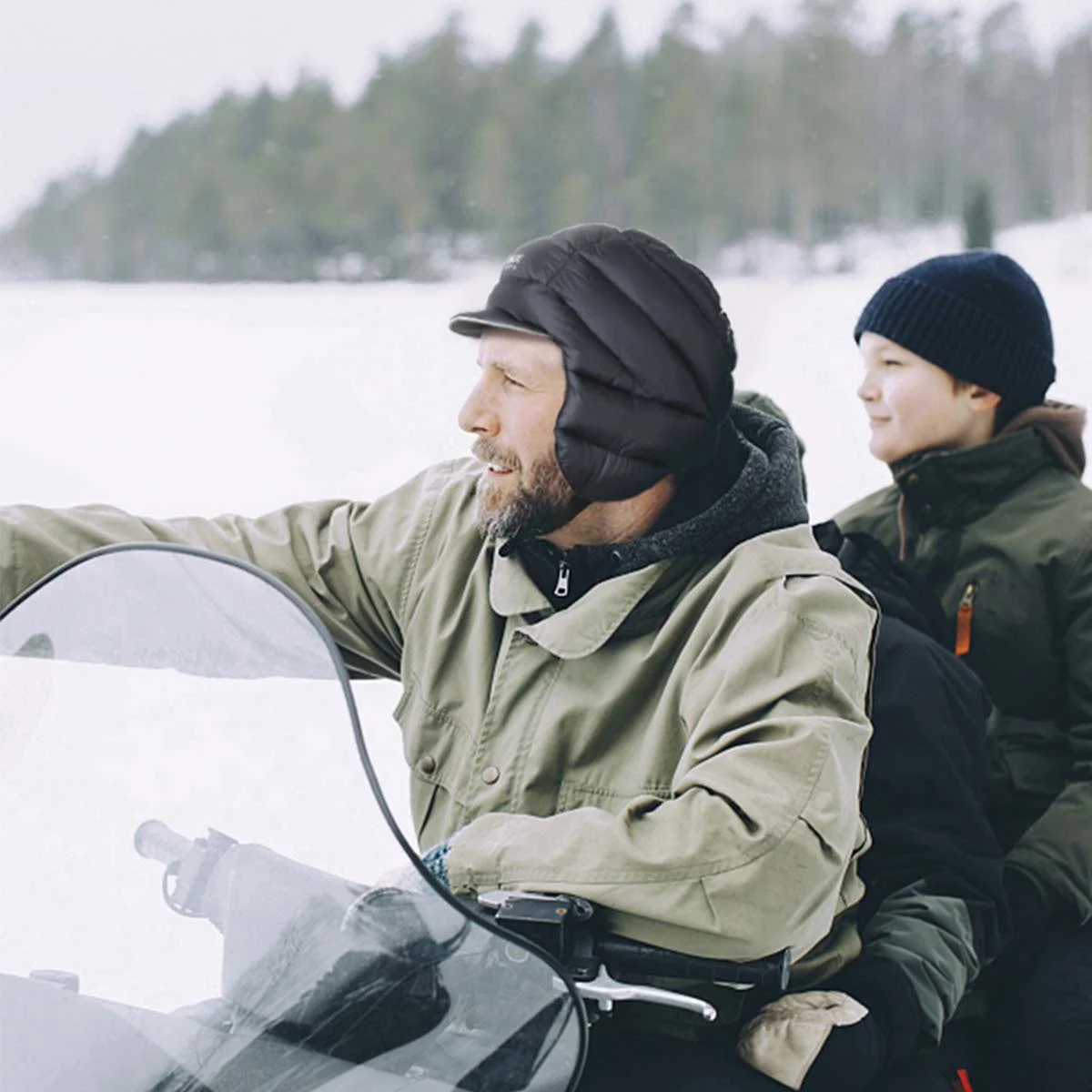 AONIJIE M35 다운 이어플랩 모자 방수 기능, 머리에 맞게 디자인된 조절 가능한 반사 치아 디자인, 사이클링, 캠핑, 하이킹용