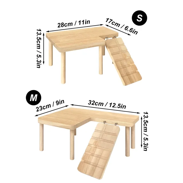 Wooden Hamster Climbing Ladder 3