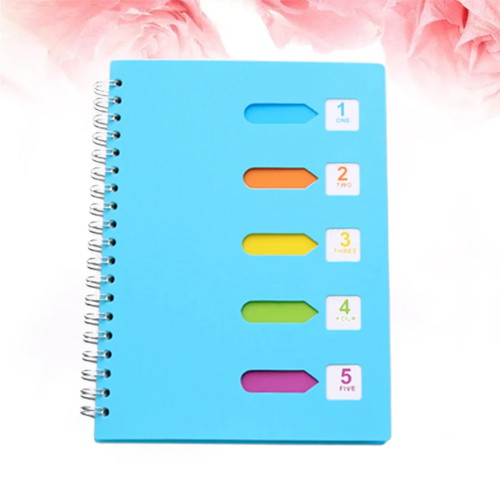 

Side- spiral Notebook Loose- leaf Thicken Category Notebookfor Diary Travel Journal Notepad for School Office