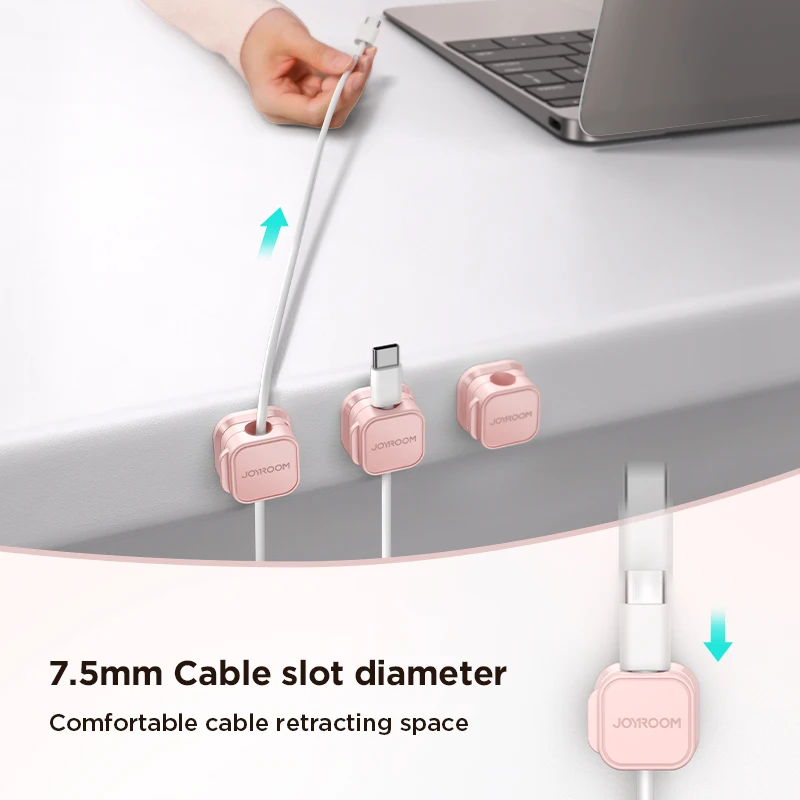 6 Pack Magnetic Cord Organizer, Easy Open Strong Adhesive Phone