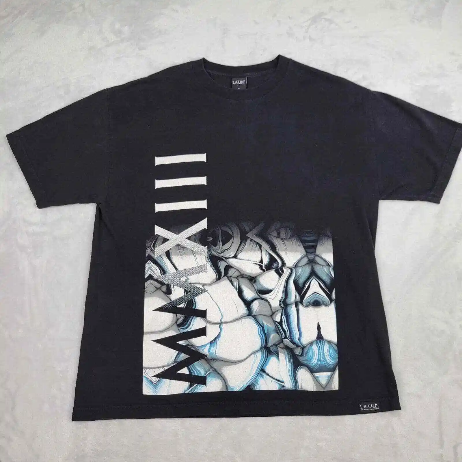 Los Angeles Tree House Club T Shirt Uomo Extra Large Black Latthc Geo Abstract Adult Maniche Lunghe O Corte