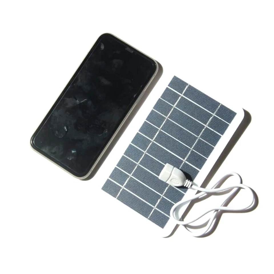 2W 5V 400MA Solar Panel USB Charging Controller For Outdoor Emergency Phone MP3 PAD Battery Charge Portable Power Bank