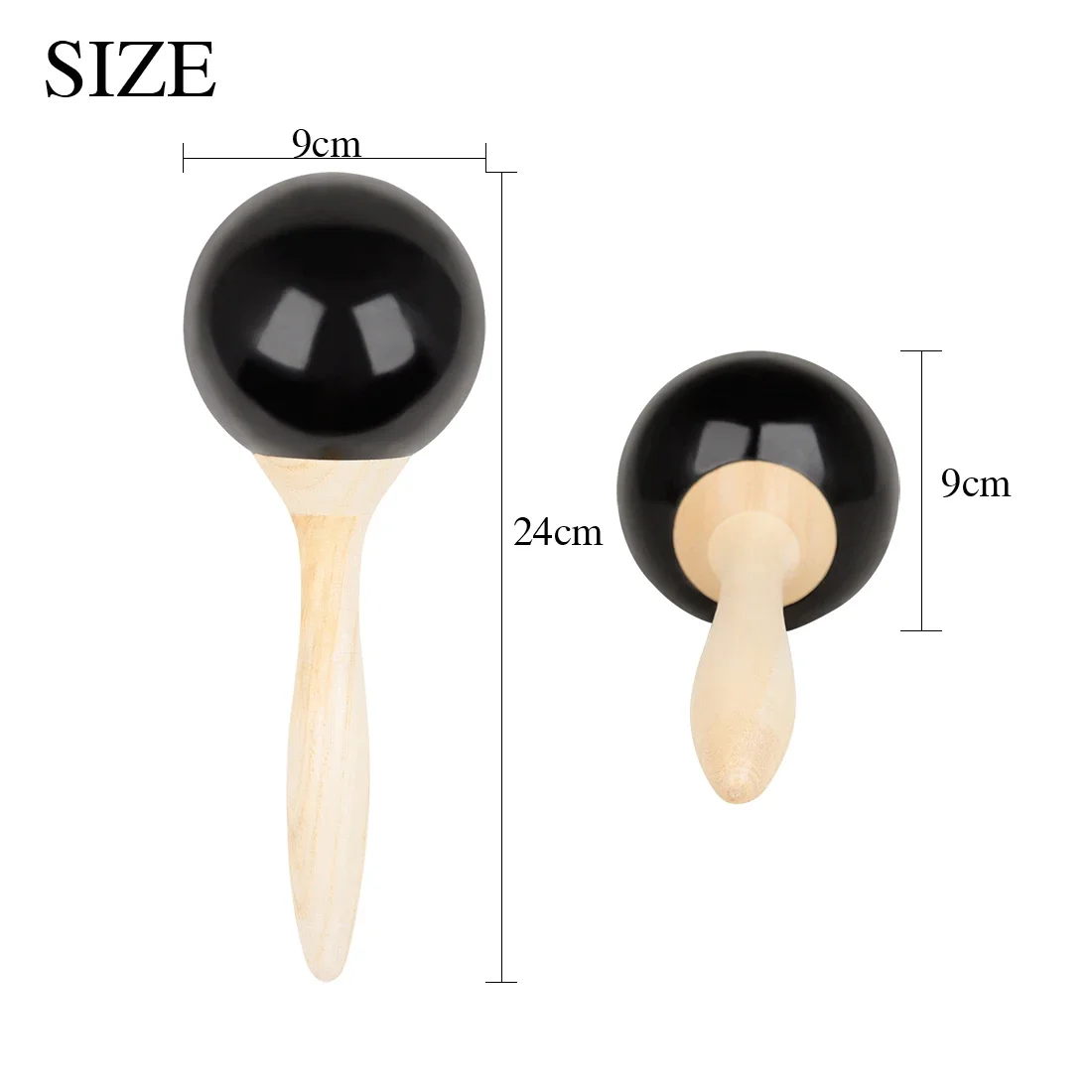 Orff Sand Hammer Maraca Rattle Ball Large Shaker Toy Kids Educational Gifts Sand Ball Percussion Musical Instruments Party
