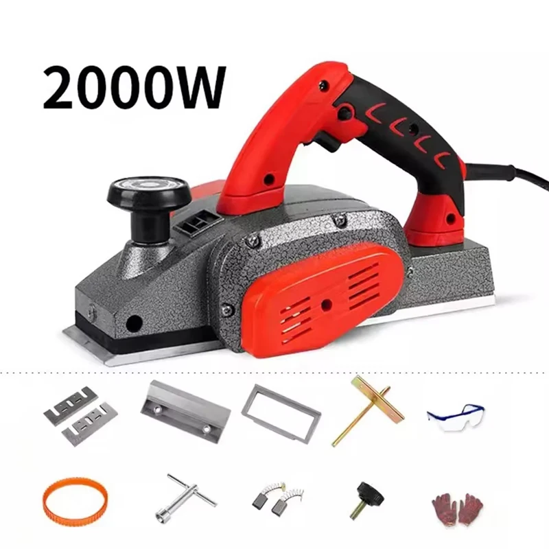 Mini Electric Planer Multifunctional High Power Electric Router Trimmer Woodworking Planer Tools Press Planer Wood Cutting Tool 2