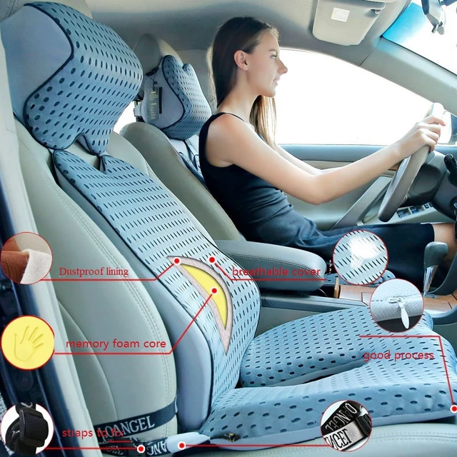 Auto kissen Autos itz Rücken kissen Hüft polster lindern Rücken Steißbein  Schmerzen Taille Druck lange Zeit sitzen mit Riemen Auto Lenden kissen -  AliExpress