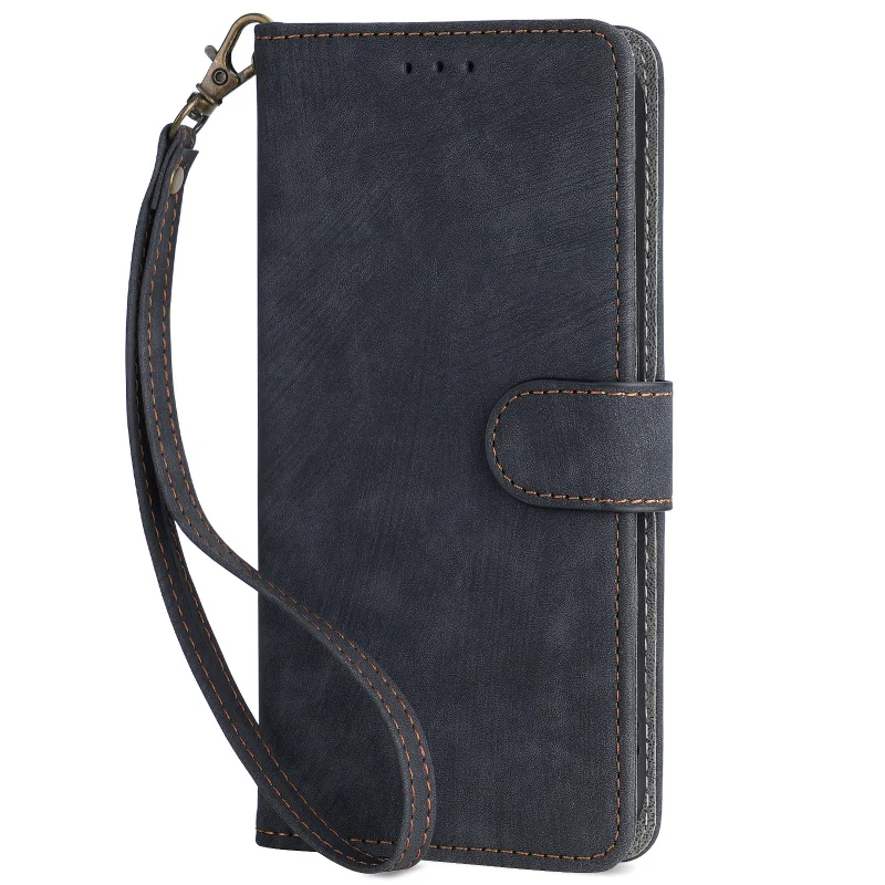 Retro PU Leather Back Case with Dimensional Stripe Design