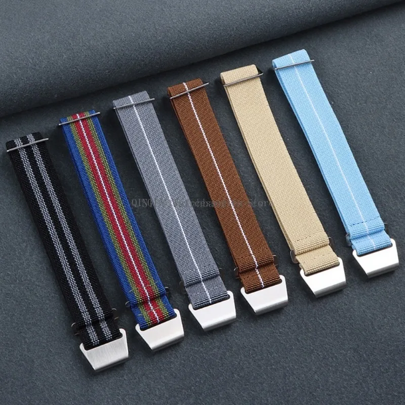 Nylon Braided Elastic Watch Band - Universal Sport Wristband