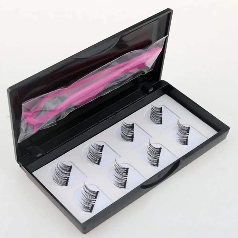 8Pcs Magnet Natural False Eyelashes Magnetic Long Fake Lashes Tweezer Eyelash Extention Dramatic Lashes Makeup Tools eyelash extensions fake eyelashes eyelash extension eyelash extension lashes false eyelashes eyelash makeup tools