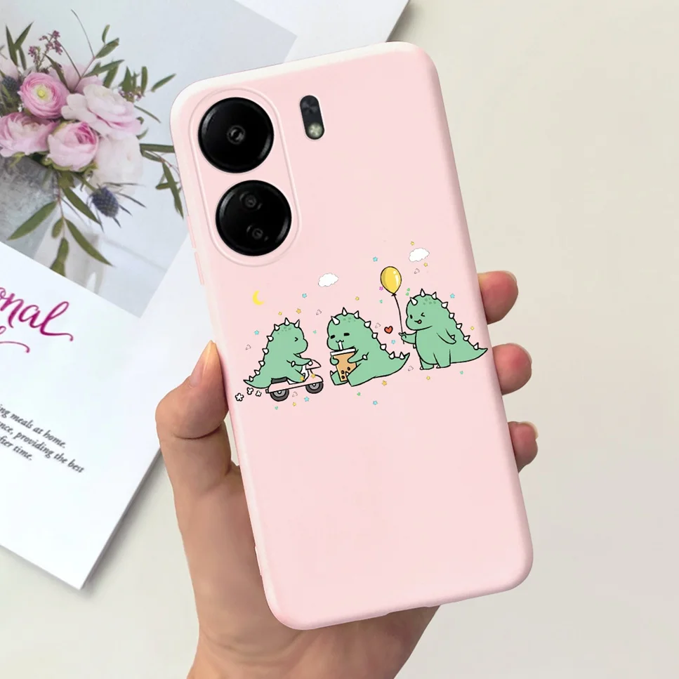 For Xiaomi POCO C65 Case Cute Cartoon Cat Painted TPU Silicone Back Cover For Xioami POCO C65 POCOC65 C 65 6.74 Phone Case Funda