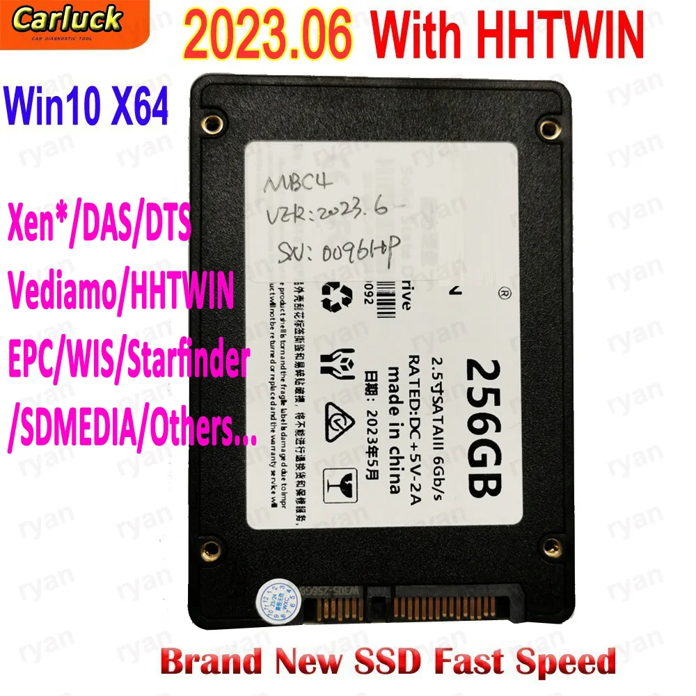 .09 MB STAR C4 C5 C3 Software Car Repair Software SSD Win10 64bit For SD Connect C4 Star Diagnosis Compact 4 Auto Diagnostic Tools