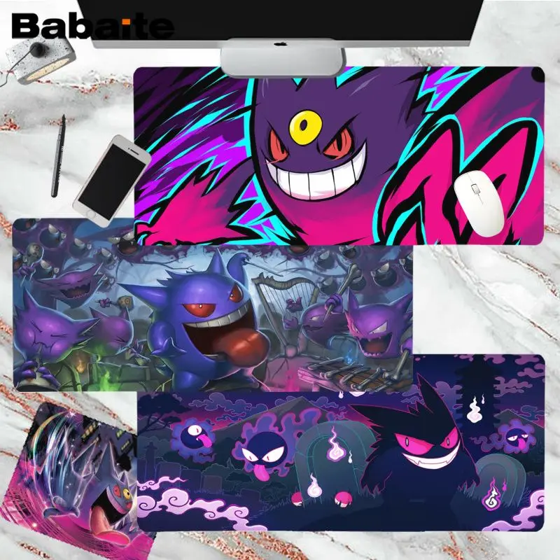 

Gengar-S-Spooky Mousepad girl pad Keyboards Mat Rubber Gaming mousepad Desk Mat Size for large Edge Locking Game Keyboard Pad