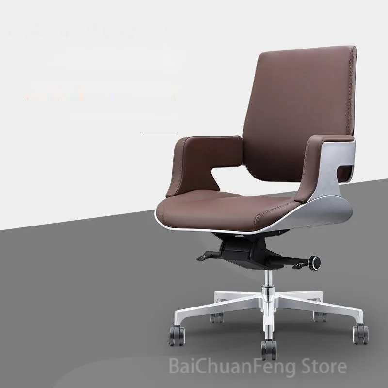 High Simple Modern Luxury Office Chairs Back Boss Chair Lifting Computer  Swivel Armchair Bedroom Furniture Leather Gamer Chair - Office Chairs -  AliExpress