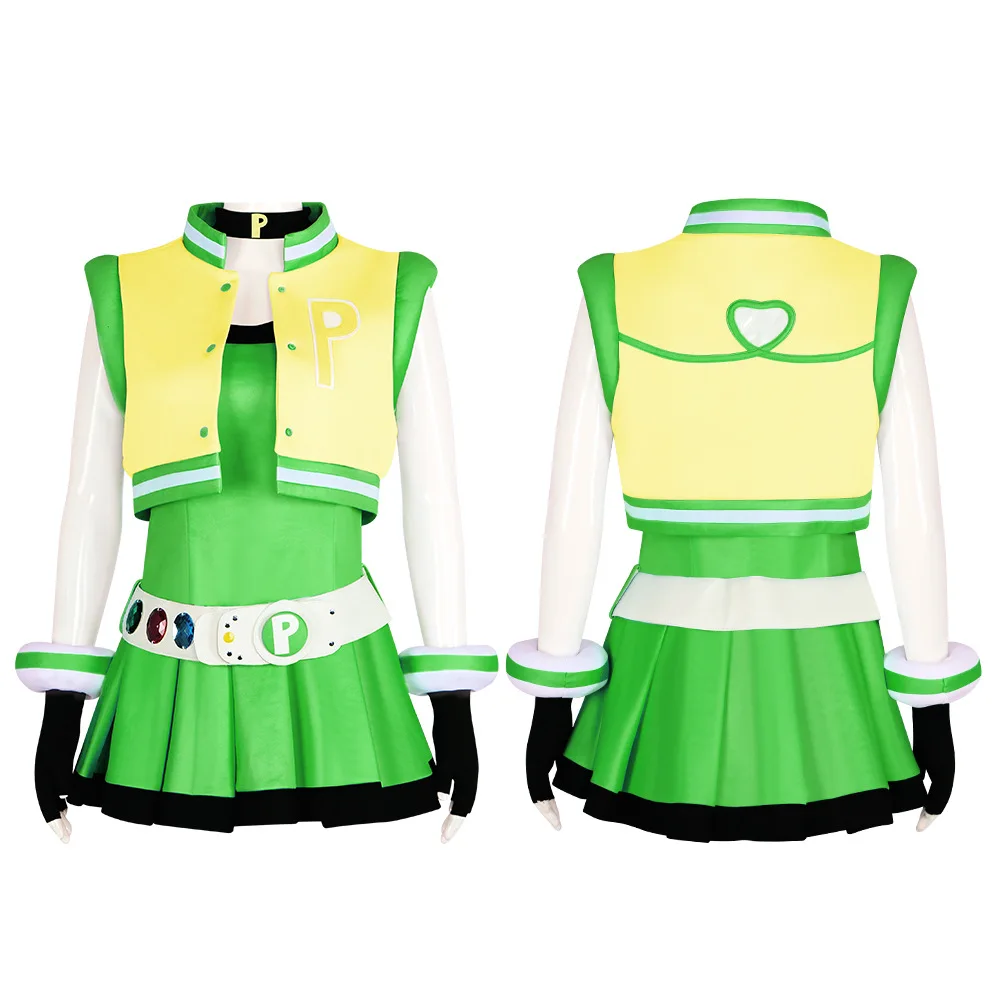 The Powerpuff Girls: Blossom | Buttercup & Bubbles Women's Costume Cosplay 17 Powerpuff Girls Character Costume Set