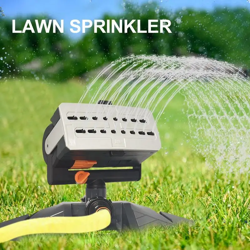 

4 Spray Modes Lawn Sprinkler for Yard Automatic Swing Water Sprinkler Large Area Coverage Sprinkler Nozzle Flow Adjustable Lawn