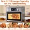 Toaster Oven Air Fryer Combo, 12-in-1 Air Fryer Oven with Rotisserie, 6 Slice Toast 12' Pizza, Double Layer, Countertop 6
