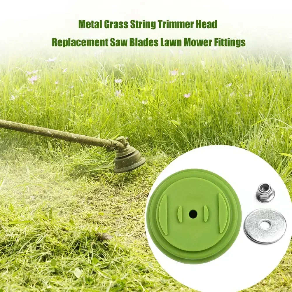 3pcs Grass String Trimmer Head Blades Plastic Cover Lawn Mower Fittings For Grass Trimmers Garden Power Tools Attachment grass trimmer head lawn mower trimmer blade grass trimmer blade