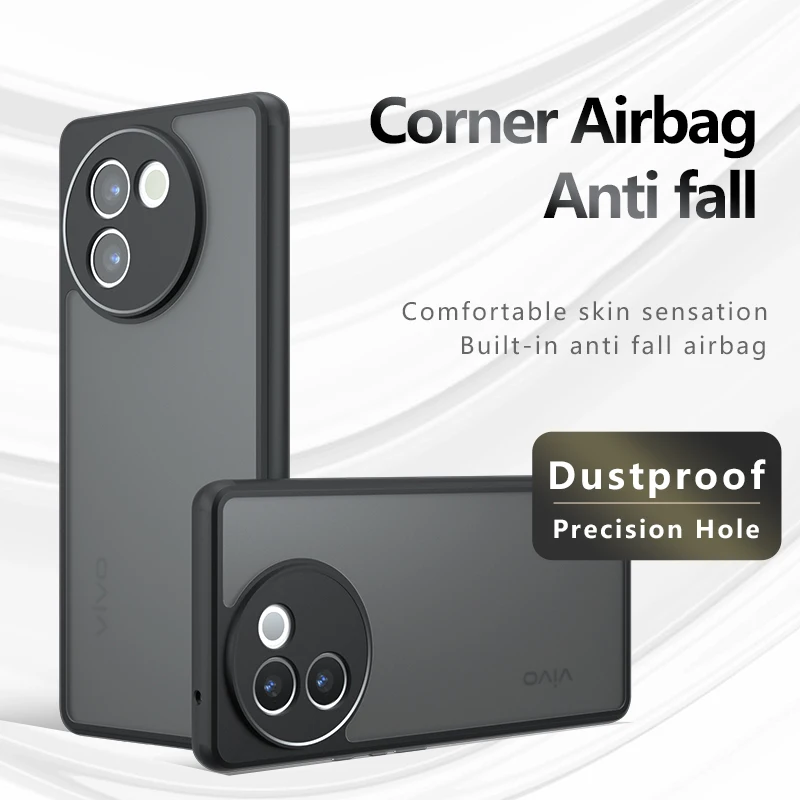 Luxury Armor Frosted Transparent Shockproof Bumper Shell