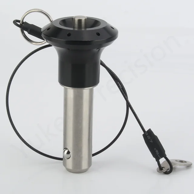 หมุดยึดสำหรับล็อกทำจากสเตนเลสสตีล SUS304ปุ่มล็อคแบบปลดเร็ว YK111พร้อมเชือกสำหรับล็อก 1