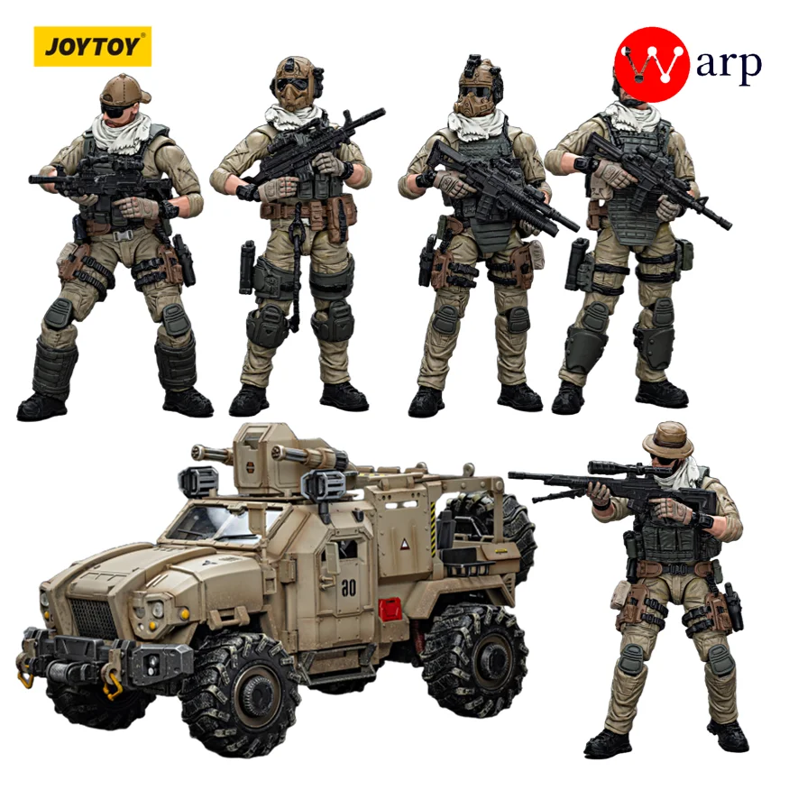 

[In-Stock] JOYTOY 1/18 Action Figure U.S. Army Delta Assault Squad Cyclone Assault Armored Car Anime Military Model Gift Toys