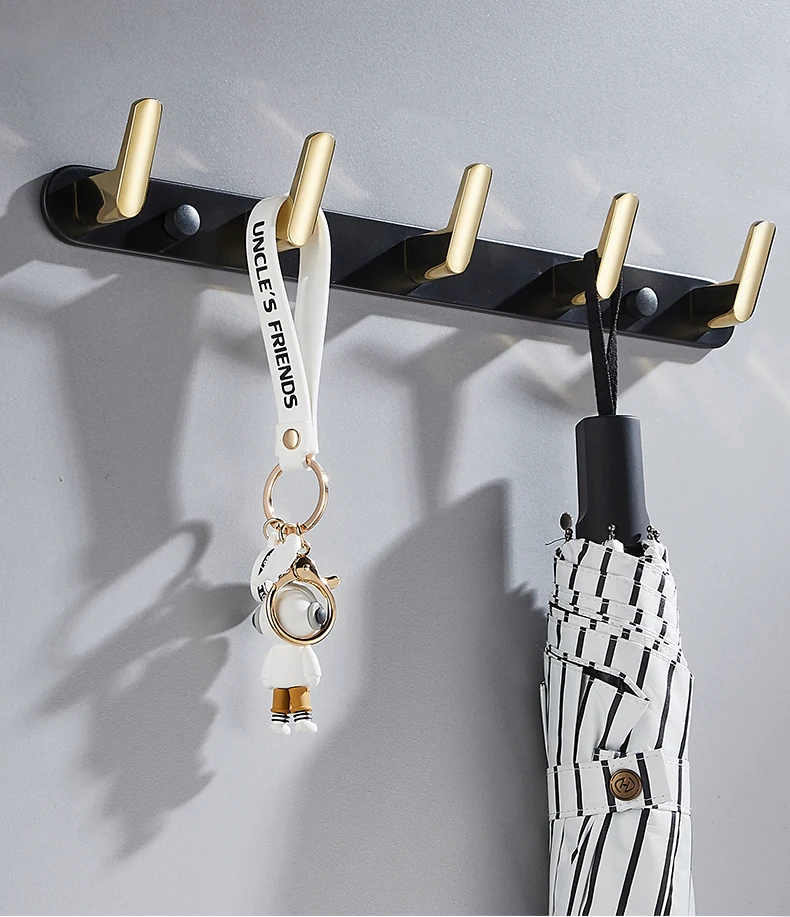 Description Picture 6 of itemMTTUZK Black Gold Towel Rack Towel Bar Black Space Aluminum Hardware Set,Robe Hook, toilet brush Bathroom Accessories