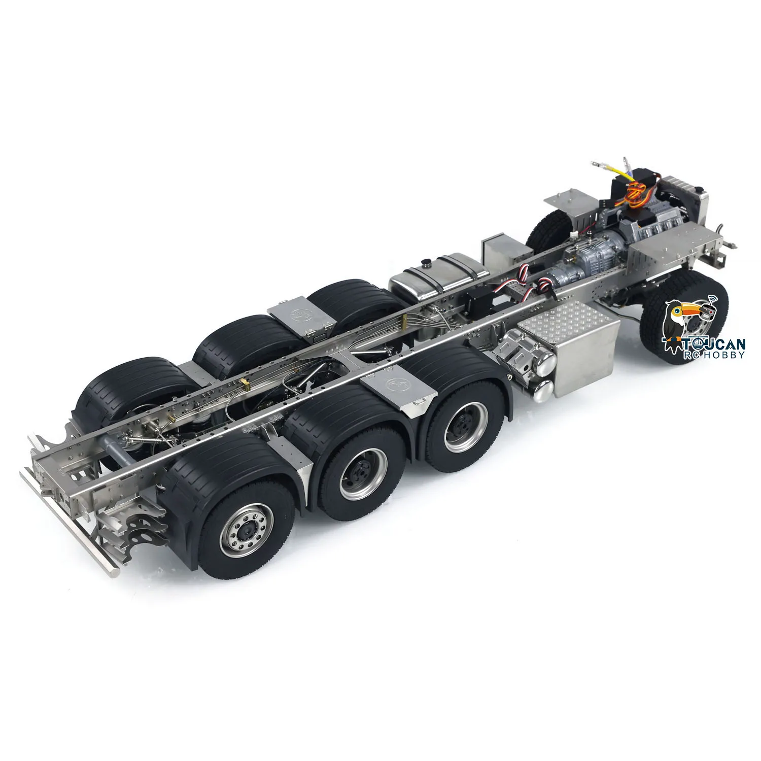 1/14 8x8 Metal Chassis for 770S JX Model F1650 Crane RC Trucks Electric Painted Finished TOUCAN Cars 3-speed Gearbox Machine 3