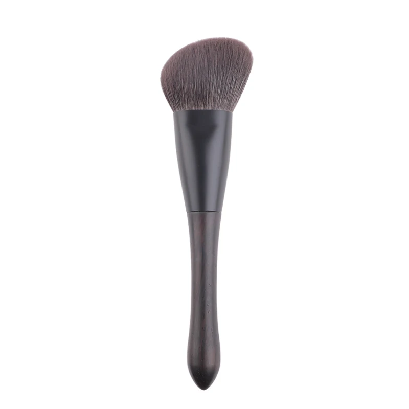 Q1-13 Professional Handmade Makeup Brushes Soft Saikoho Goat Hair Angled Contour Sculpting Brush Ebony Handle Make Up Brush